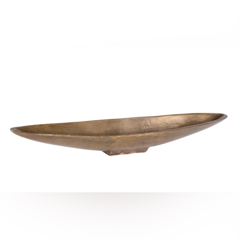 Uttermost River Run Antique Brass Bowl